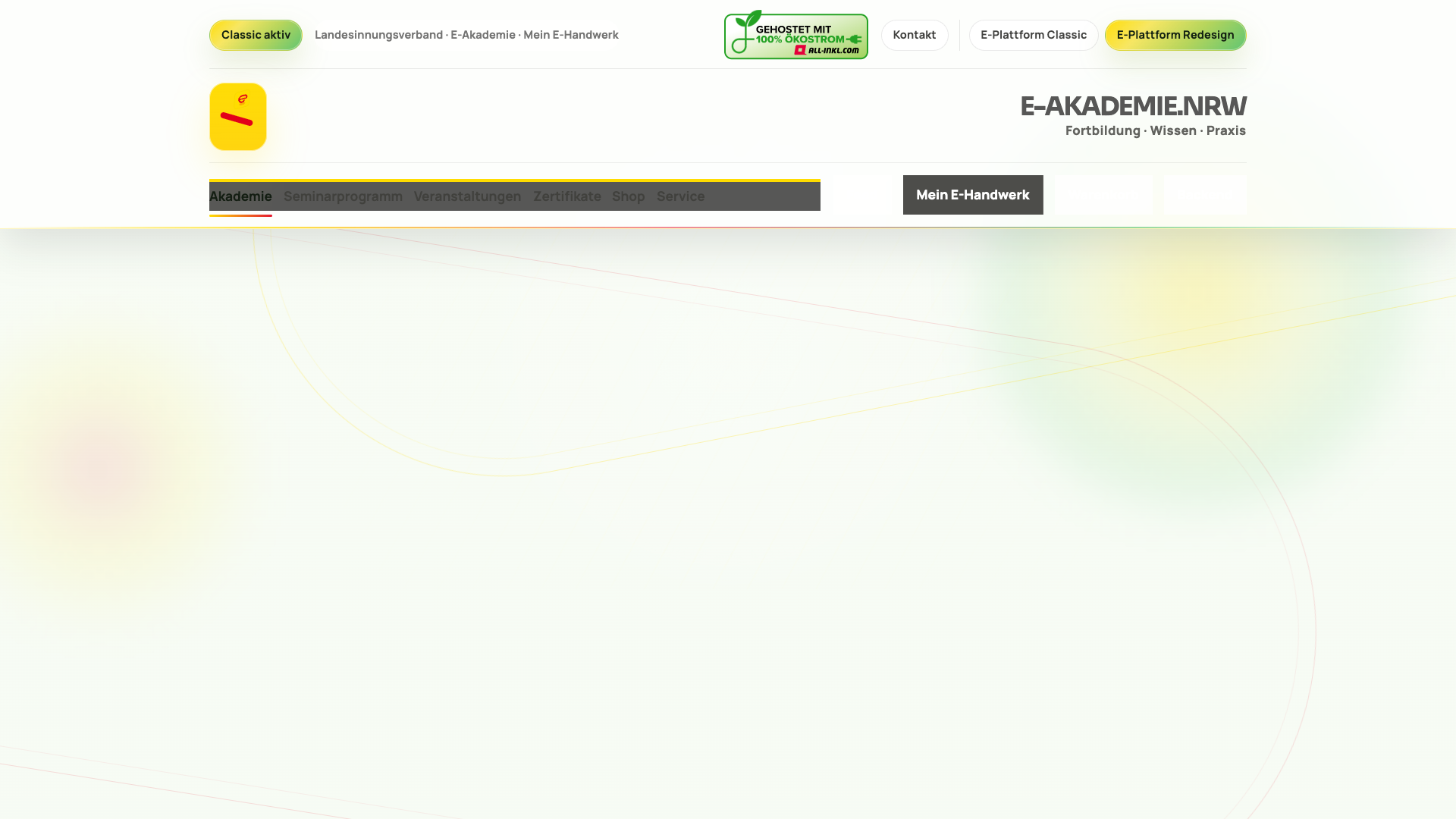 Akademie-Start im Redesign